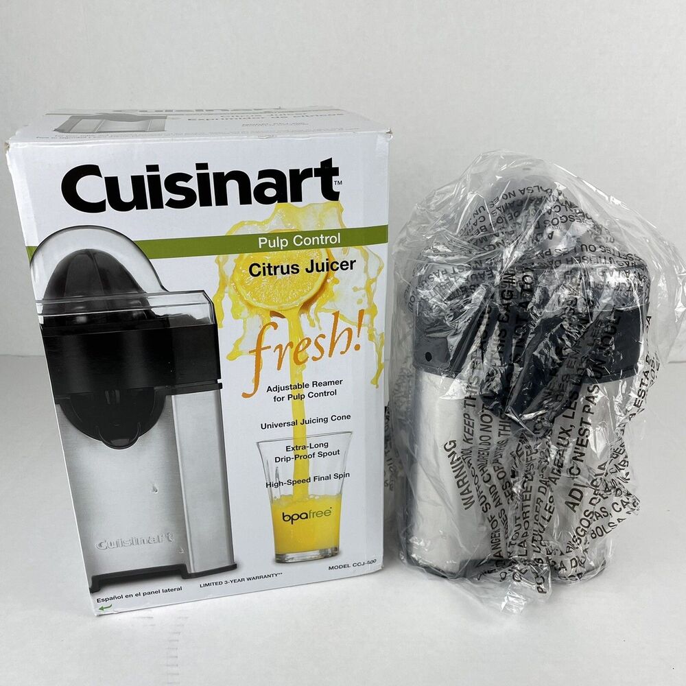 Cuisinart Pulp Control Citrus Juicer Model CCJ—500 New Open Box